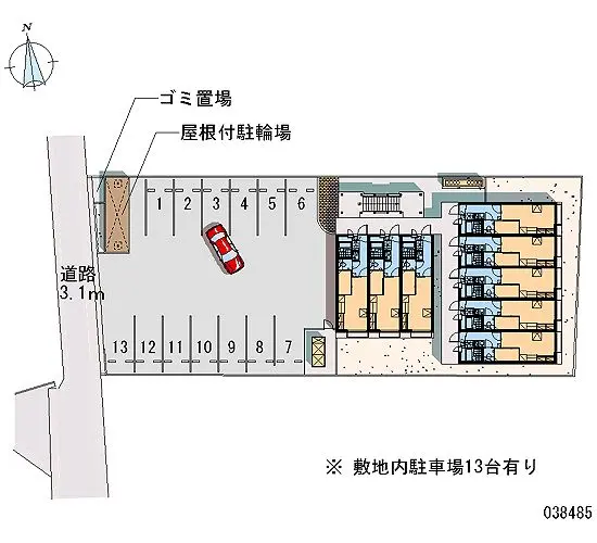 ★手数料０円★岡山市中区桜橋　月極駐車場（LP）